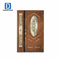 Fangda 3/4 oval woodgrain design da porta de entrada em casa